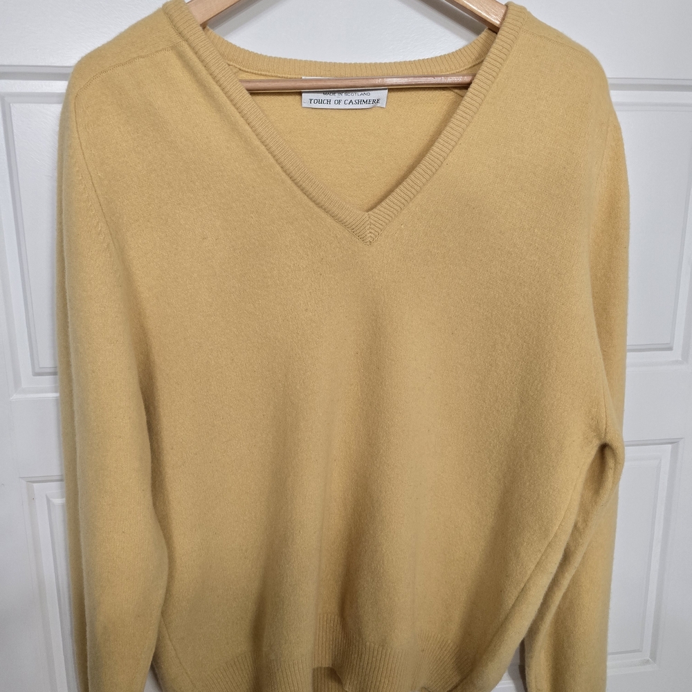 Vintage 60's Lyle and Scott Yellow Cashmere Sweater